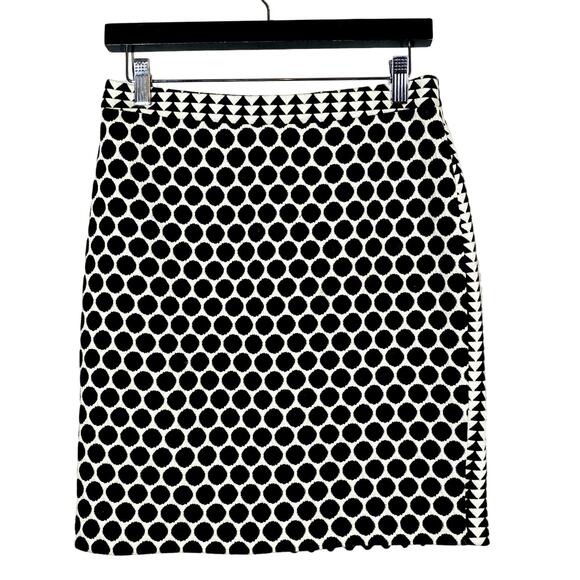 Leifnotes x Anthropologie Mid Mod Pencil Skirt Black White - 4 - Picture 1 of 5